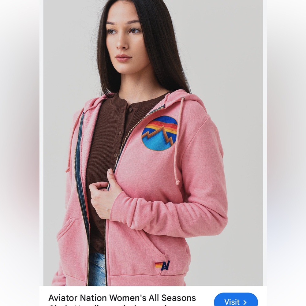 NewAviator Nation All Season Circle softest Terry cloth rainbow  street wear